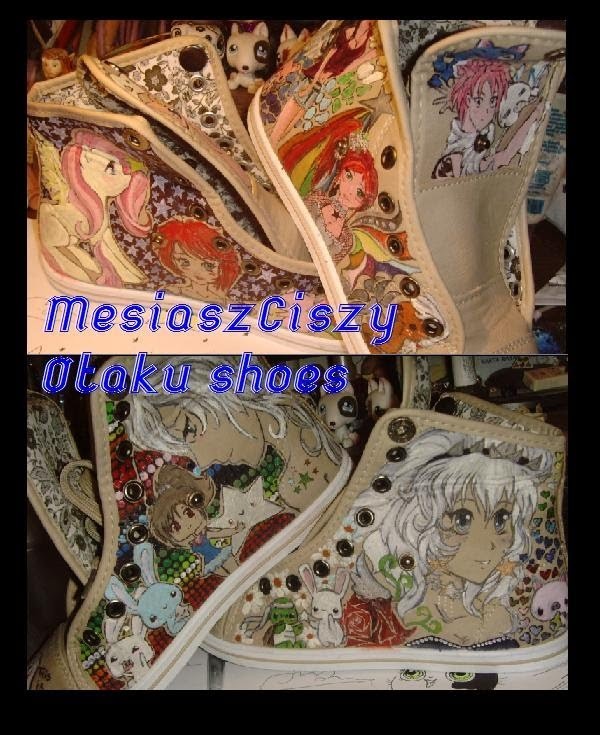 * TUTORIAL* How to painting Shoes Otaku shoes Custom Painted manga style MLP kawaii - MesiaszCiszy