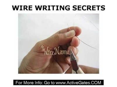 Wire Writing Secrets - Design Your Own Jewelry Business