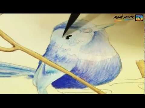 Art Lesson: How to Paint a Fairy Wren using  Mont Marte Watercolour Paint
