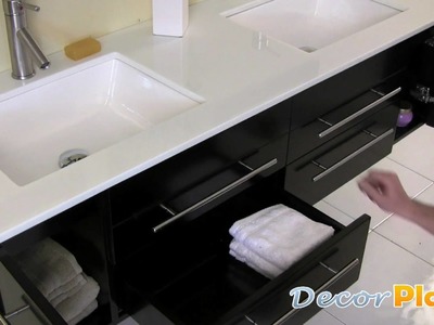 Bellezzo Double Sink Bathroom Vanity - Expresso - DecorPlanet.com