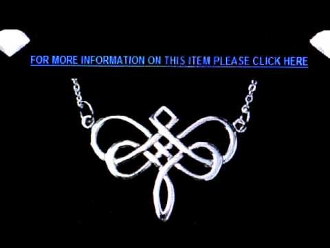 Celtic Infinity knot Sterling silver Dragonfly Necklace