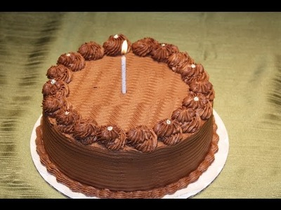 Chocolate ganache cake decoration