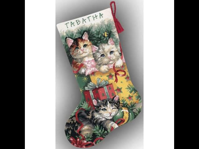 Christmas stocking needlepoint kit