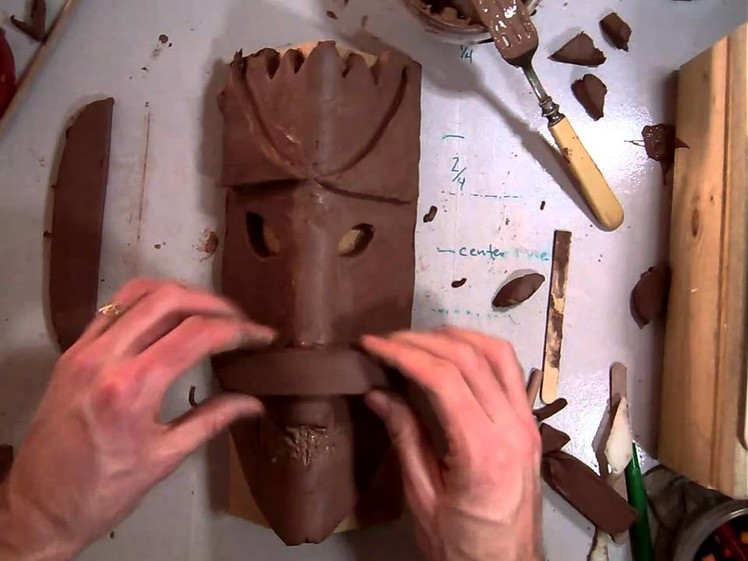 Creating an African Style Mask with Clay (Part 2.7).MOV