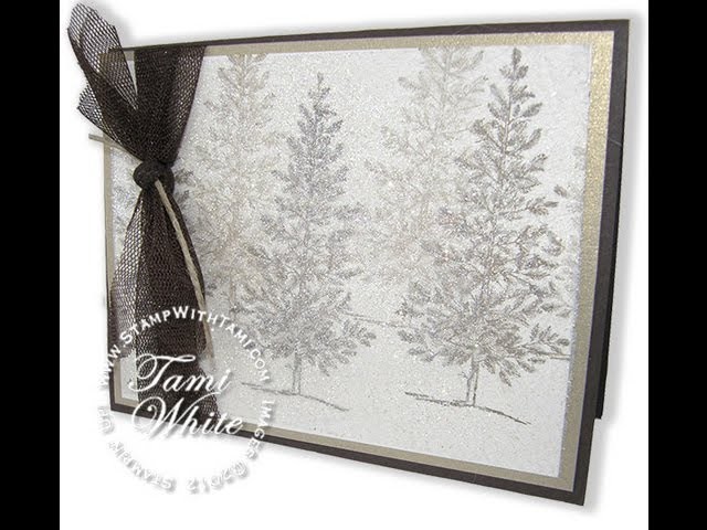 Dazzling Dryer Sheet Holiday Sparkle Card featuring Stampin' Up! products WOW