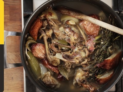 Easy chicken stock | Jamie Oliver's food team