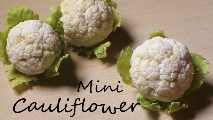 EASY Miniature Cauliflower - Polymer Clay Tutorial