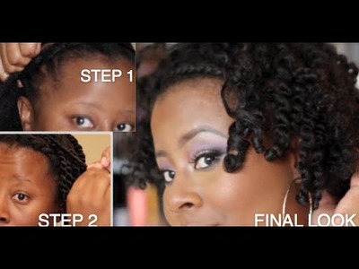 Head Band Braid & Twist out -Step by step Tutorial