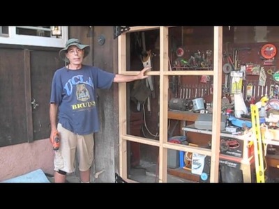 How to build a swing out garage door