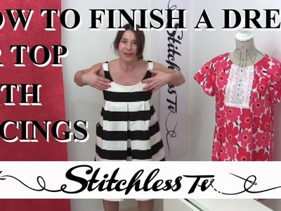 How to finish a dress or top with facing