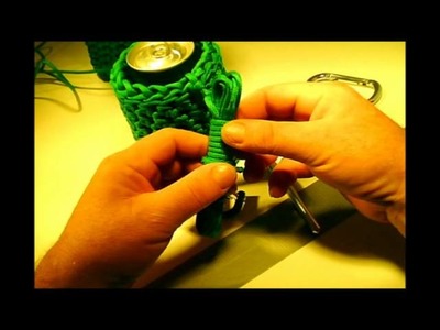How to Make a * COOL PARACORD CAN or WATER BOTTLE COOZIE Part #2
