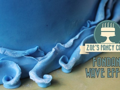 How to make a fondant wave effect on a cake How To Tutorial