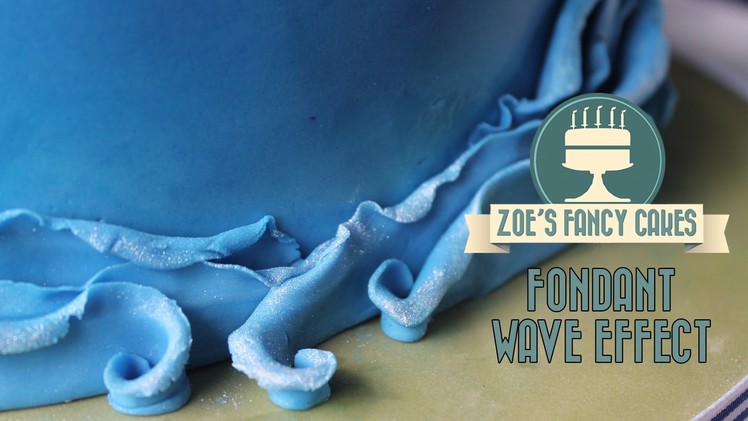How to make a fondant wave effect on a cake How To Tutorial