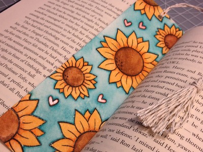 How to: Make a Watercolored Bookmark and a Tassel