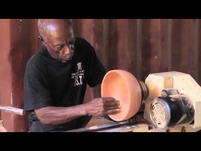 How To Make A Wooden Bowl In Jamaica  [FROM TREE TO BOWL]