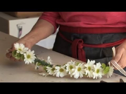 How to Make a Wreath of Flowers for a Flower Girl's Head : Gardening & Flowers