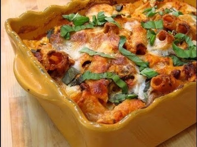 How to Make Baked Ziti. Pasta al Forno Recipe - by Laura Vitale Episode 51 Laura in the Kitchen