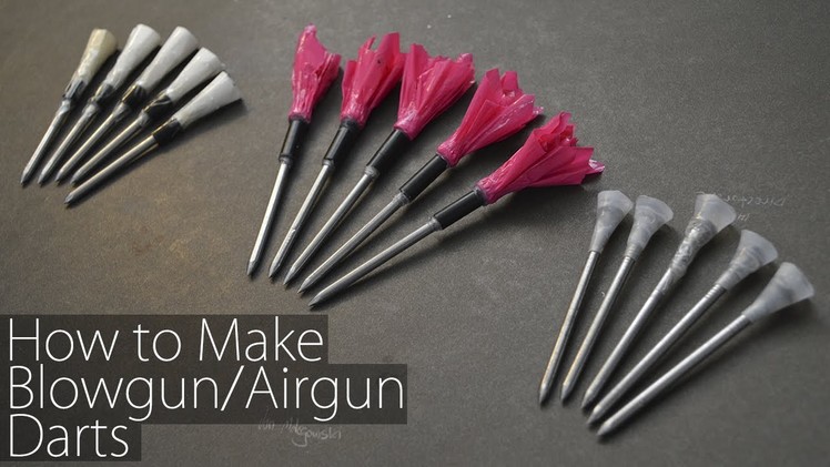 How to Make Blowgun.Airgun Darts