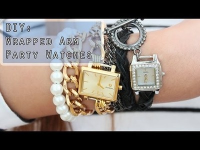 How To Make:Wrapped Watches-Arm Party.Arm Candy