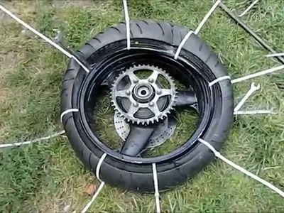 How To Mount a Motorcycle Tire Using Zip Ties