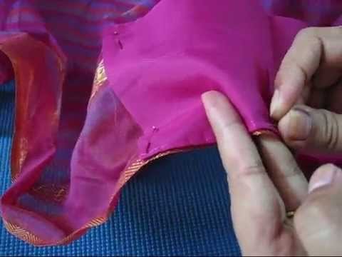How To Stitch Saree Fall
