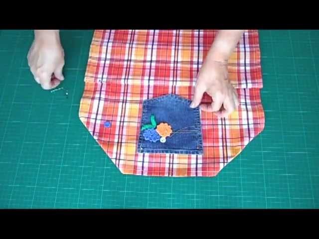 Make a Dish Towel into a Kid's Apron - OWIMO Design Upcycling