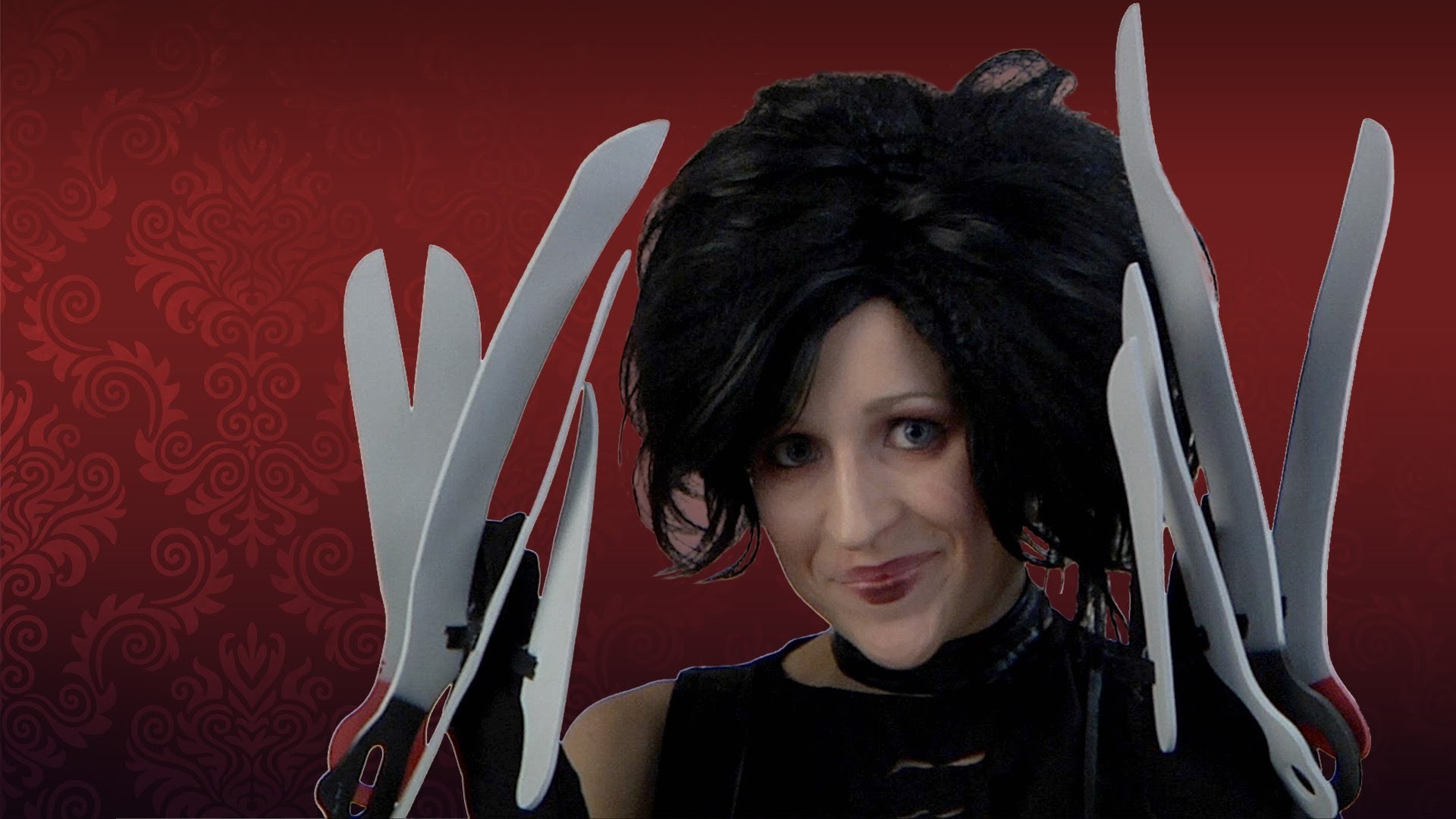 This Miss Edward Scissorhands makeup tutorial is a character-beauty applica...