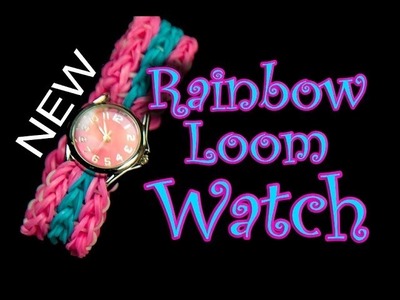 NEW Rainbow Loom Design - How to make a Double Triple Single Watch Band HD