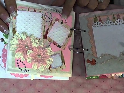 Pink Christmas Paper Bag Mini Album