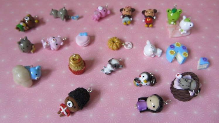 Polymer Clay Charm Update #10 - Kawaii Characters, Squishy Inspired Charms And More!