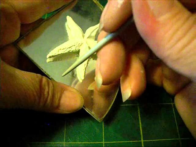 Polymer clay starfish embellishments tutorial