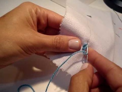 Ponto de elos.cable chain stitch