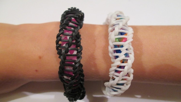 Rainbow Loom - Spirilla Bracelet (Variation of the "Frozen" bracelet by rainbow loom)