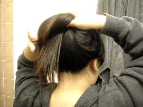 REUPLOADED quick+easy school hair: another messy bun