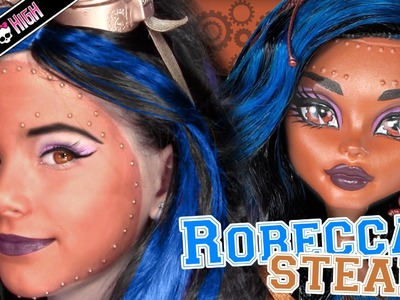 Robecca Steam Monster High Doll Costume Makeup Tutorial for Cosplay or Halloween