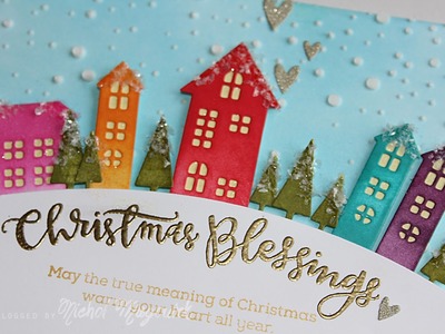 Simon Says Stamp Cold Hands, Warm Hearts | "Christmas Blessings" Card