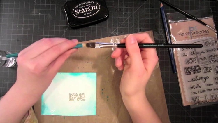 Watercolor Pencils Love Card (Episode  61)