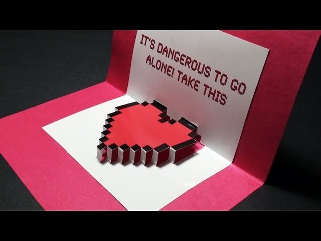Zelda Pop Up: Valentine's Day Heart Card - TCGames [HD]!