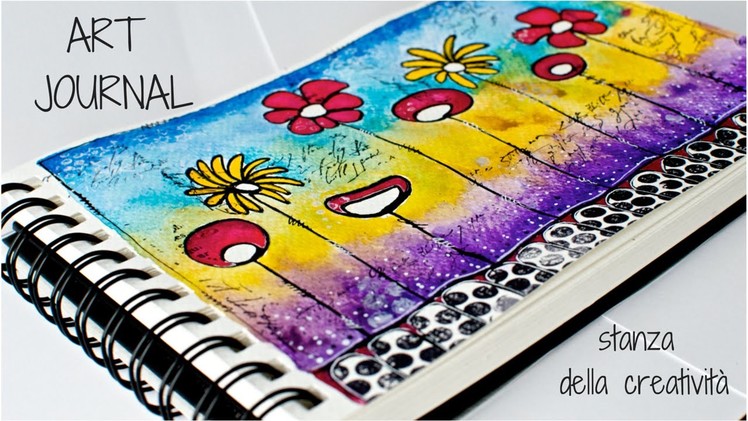 Art Journal page #2 - Fabriano watercolor paper