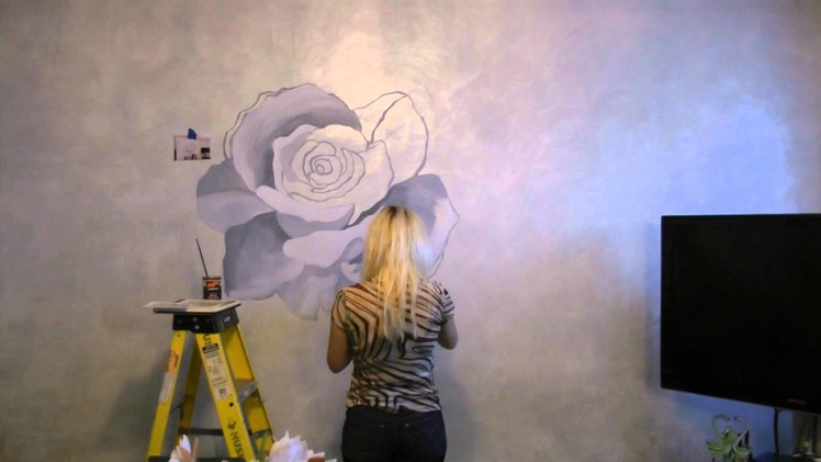 Artinhome.us Art in Home Artistic Desoration on Wall Paint ROSE