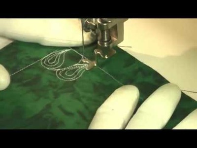 Free Motion Quilting Video: Slanted Paisley