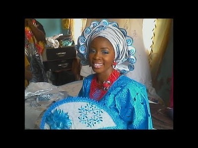 How to do makeup & gele for nigerian wedding:Lola's Bridal Makeover