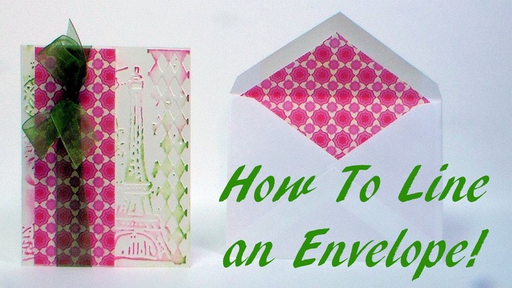 How to line an envelope