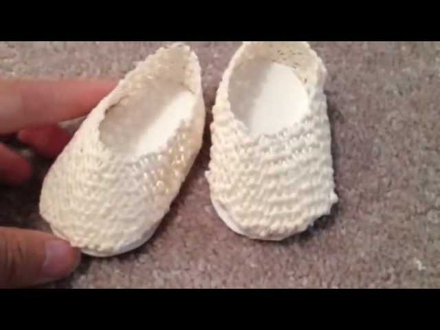 How to make 18" doll shoes