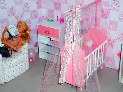 How to make a baby crib. cot (part 1) for doll (Monster High, Barbie, etc)