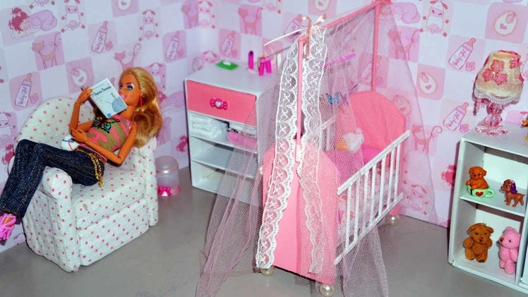 How to make a baby crib. cot (part 1) for doll (Monster High, Barbie, etc)