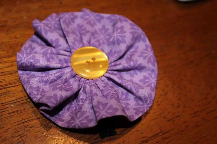 How To Make a Fabric Flower and Hair Clip