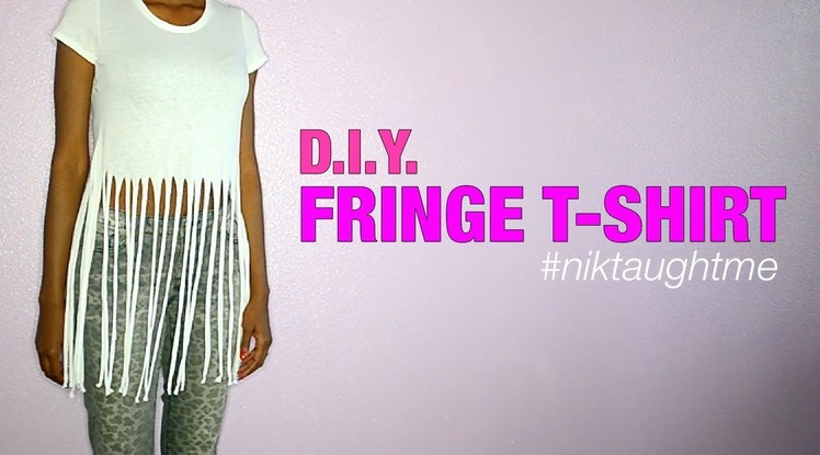 How to make a fringe t-shirt | Nik Scott