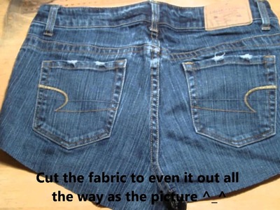 How to make a miniskirt from jeans
