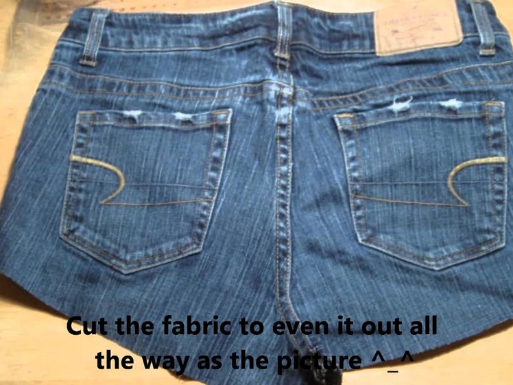 How to make a miniskirt from jeans